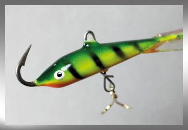 Jigger Größe 3 von Nils Master, Farbe: 170 Yellow Perch, Länge: 8 Zentimeter, Gewicht: 25 Gramm